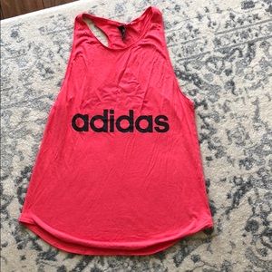 Adidas pink racerback tank